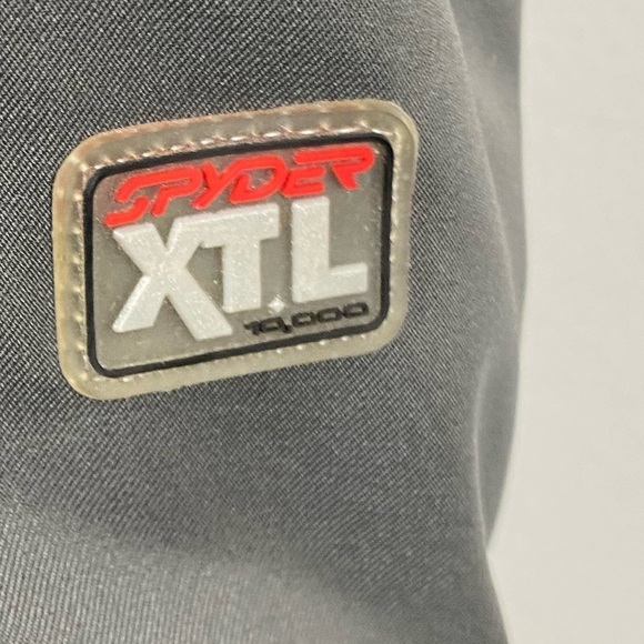 Spyder Gray Thinsulate XTL 10,000 Snowboard Ski Pants With Suspender, Size 16 - Picture 3 of 10